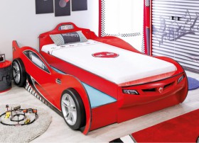 CARBED Кровать-машина Coupe с выдвижной кроватью Red 20.03.1306.00 в Братске - bratsk.katalogmebeli.com | фото