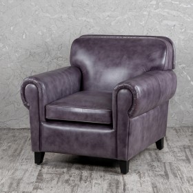 Кресло кожаное Элегант (Фиолетовый) в Братске - bratsk.katalogmebeli.com | фото