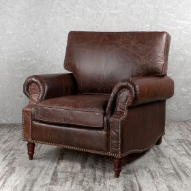 Кресло кожаное Лофт Аристократ (ширина 1100 мм) в Братске - bratsk.katalogmebeli.com | фото