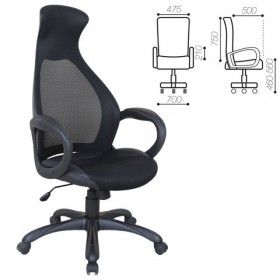 Кресло офисное BRABIX Genesis EX-517 (черное) в Братске - bratsk.katalogmebeli.com | фото