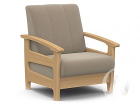 Кресло для отдыха Омега (бук лак/CATANIA LATTE) в Братске - bratsk.katalogmebeli.com | фото 1