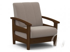 Кресло для отдыха Омега (орех лак/CATANIA COCOA) в Братске - bratsk.katalogmebeli.com | фото 1