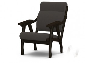 Кресло Вега-10 (венге лак/ULTRA GRAFIT) в Братске - bratsk.katalogmebeli.com | фото