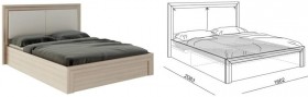 Кровать 1,6 Глэдис (М32) с подъемным механизмом Распродажа в Братске - bratsk.katalogmebeli.com | фото 2