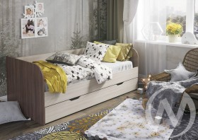 Кровать детская Балли 2-х уровневая (шимо темный/шимо светлый) в Братске - bratsk.katalogmebeli.com | фото