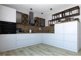 Модульная кухня Бронкс 1,8 м (Кварц) в Братске - bratsk.katalogmebeli.com | фото 5