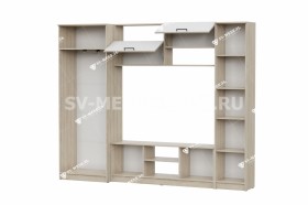 Мебель для гостиной МГС 3 Исполнение 1 Дуб Сонома / Белый в Братске - bratsk.katalogmebeli.com | фото 3