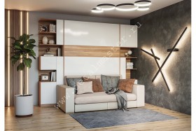 Шкаф-кровать с диваном Дина в Братске - bratsk.katalogmebeli.com | фото