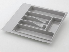 Вкладыш для кухонных принадлежностей, серый, Volpato 600 мм в Братске - bratsk.katalogmebeli.com | фото
