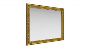 Зеркало навесное "Айрум"/(дуб кальяри / профиль: золото с орнаментом) в Братске - bratsk.katalogmebeli.com | фото